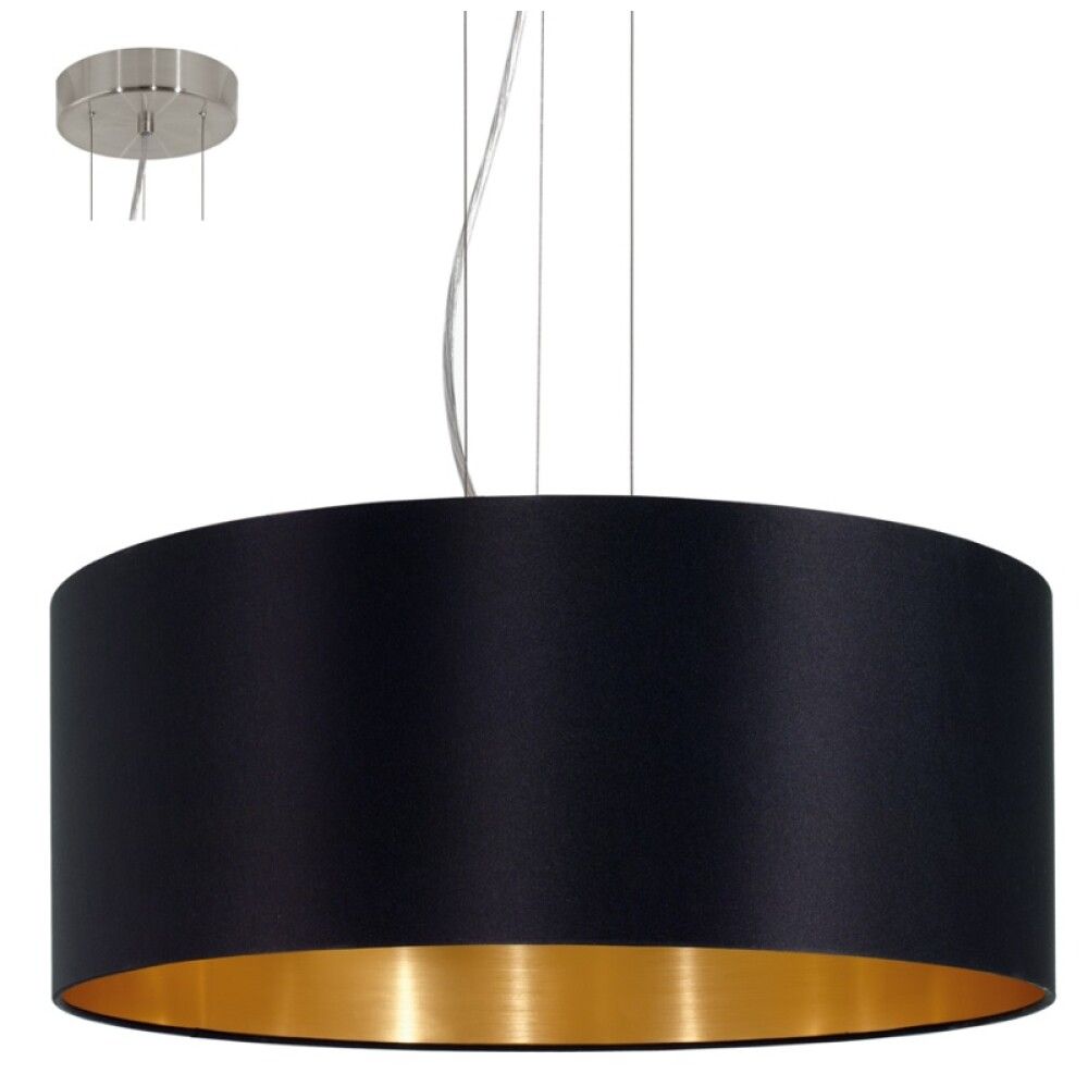 Riippulavaisin Eglo Maserlo Musta Ø 53 cm