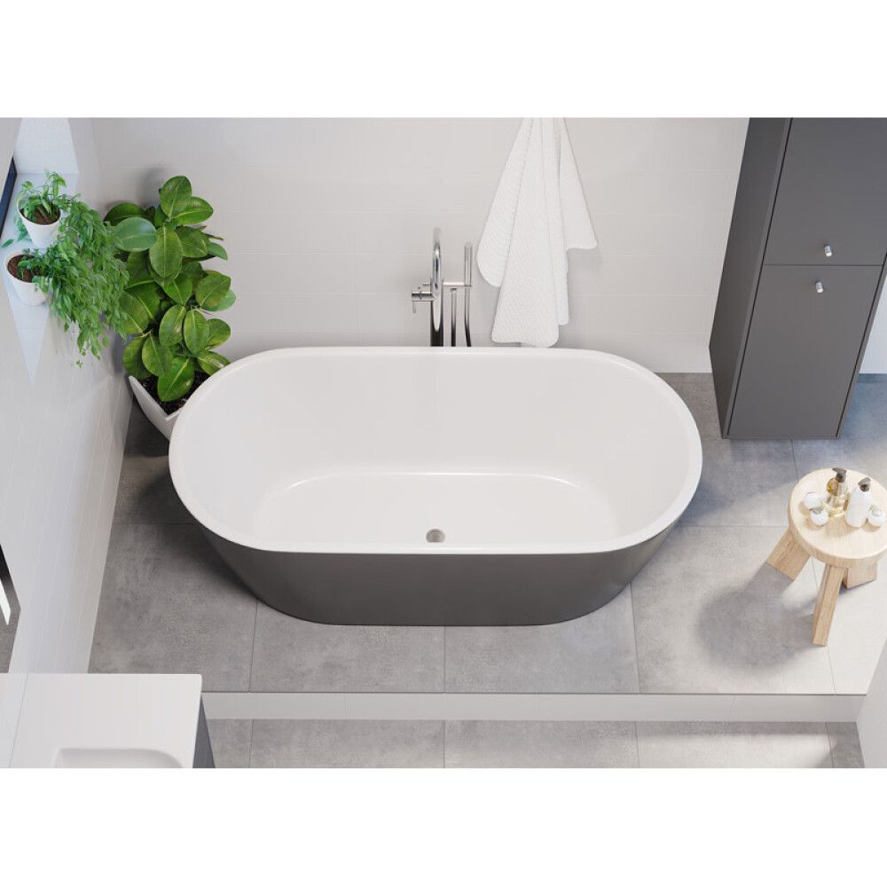 Kylpyamme Camargue Visby Valkoinen/harmaa