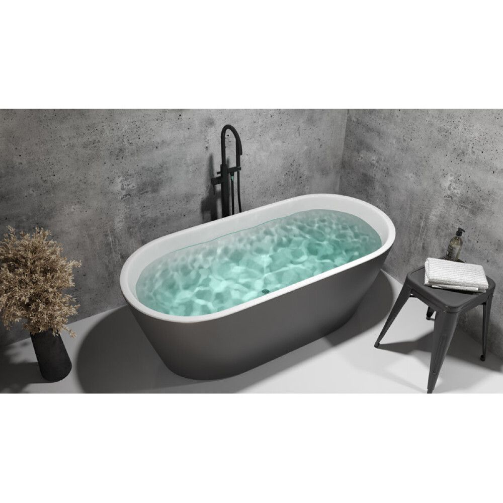 Kylpyamme Camargue Visby Valkoinen/harmaa