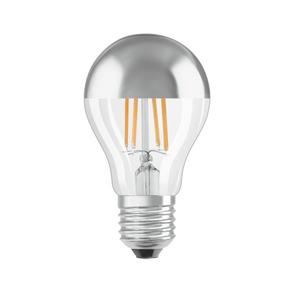 LED-lamppu Osram Star Classic A 50 Filament Mirror 6.5W 827 Silver E27
