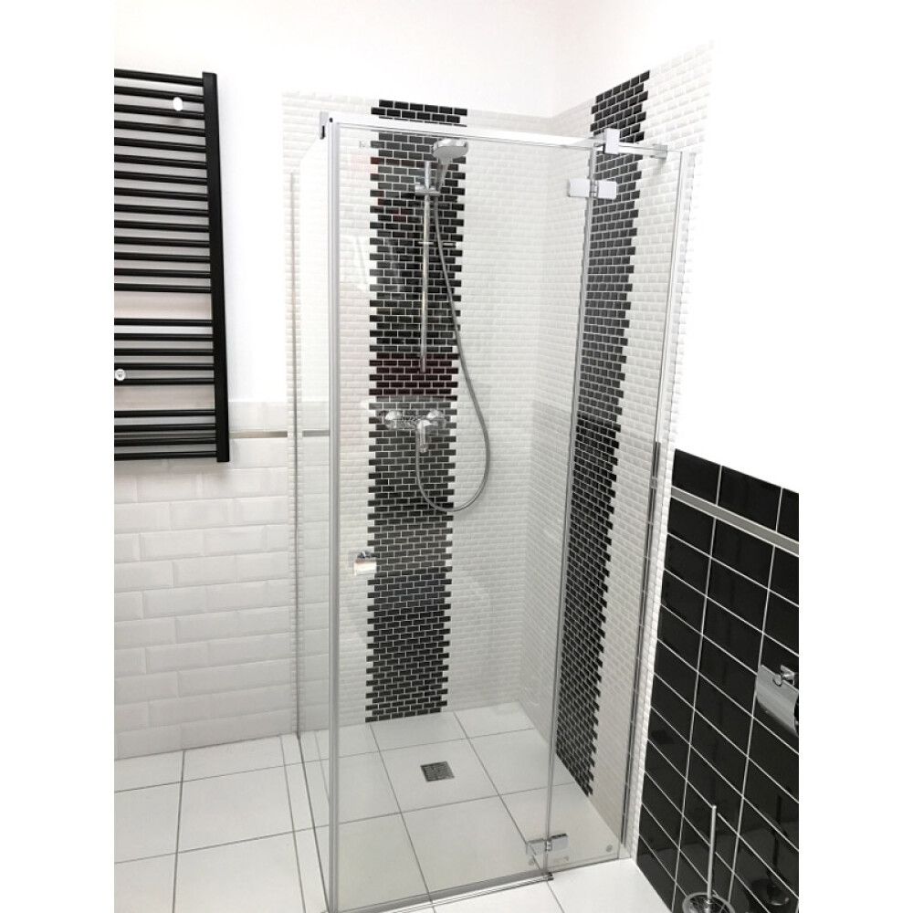 Mosaiikki Brick Bond Diamond Kiiltävä Musta