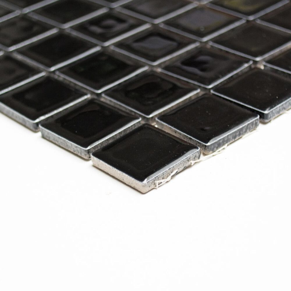 Mosaiikki Square Kiiltävä Musta