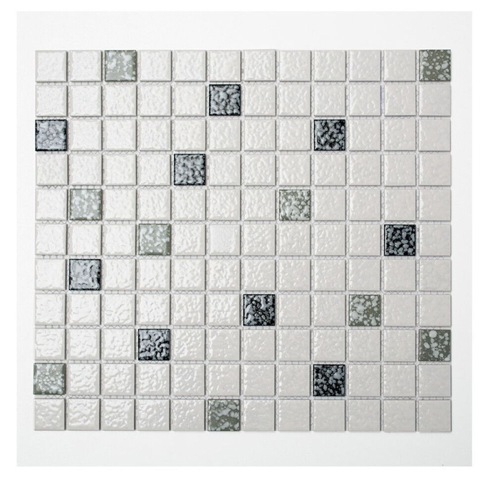 Mosaiikki Valkoinen/musta/harmaa Arkki