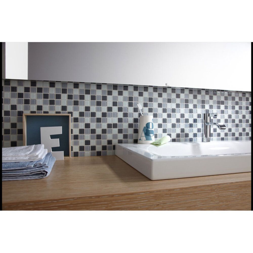 Mosaiikkilaatta Crystal Mix CM 4125 Harmaa 32,7 x 30,2 cm