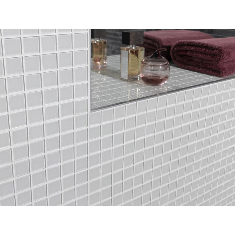 Mosaiikki Crystal Valkoinen