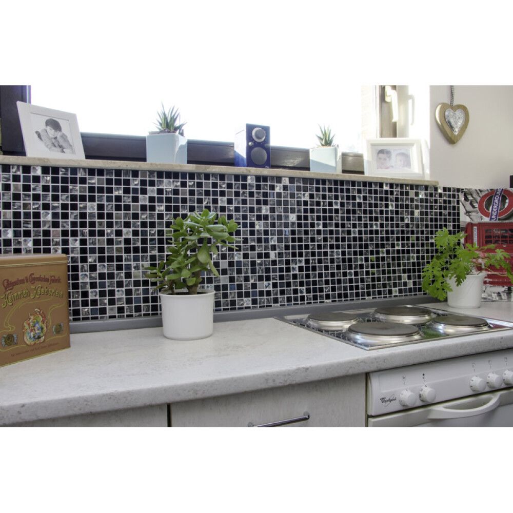 Tarramosaiikki Mix-Musta 30 x 30 cm