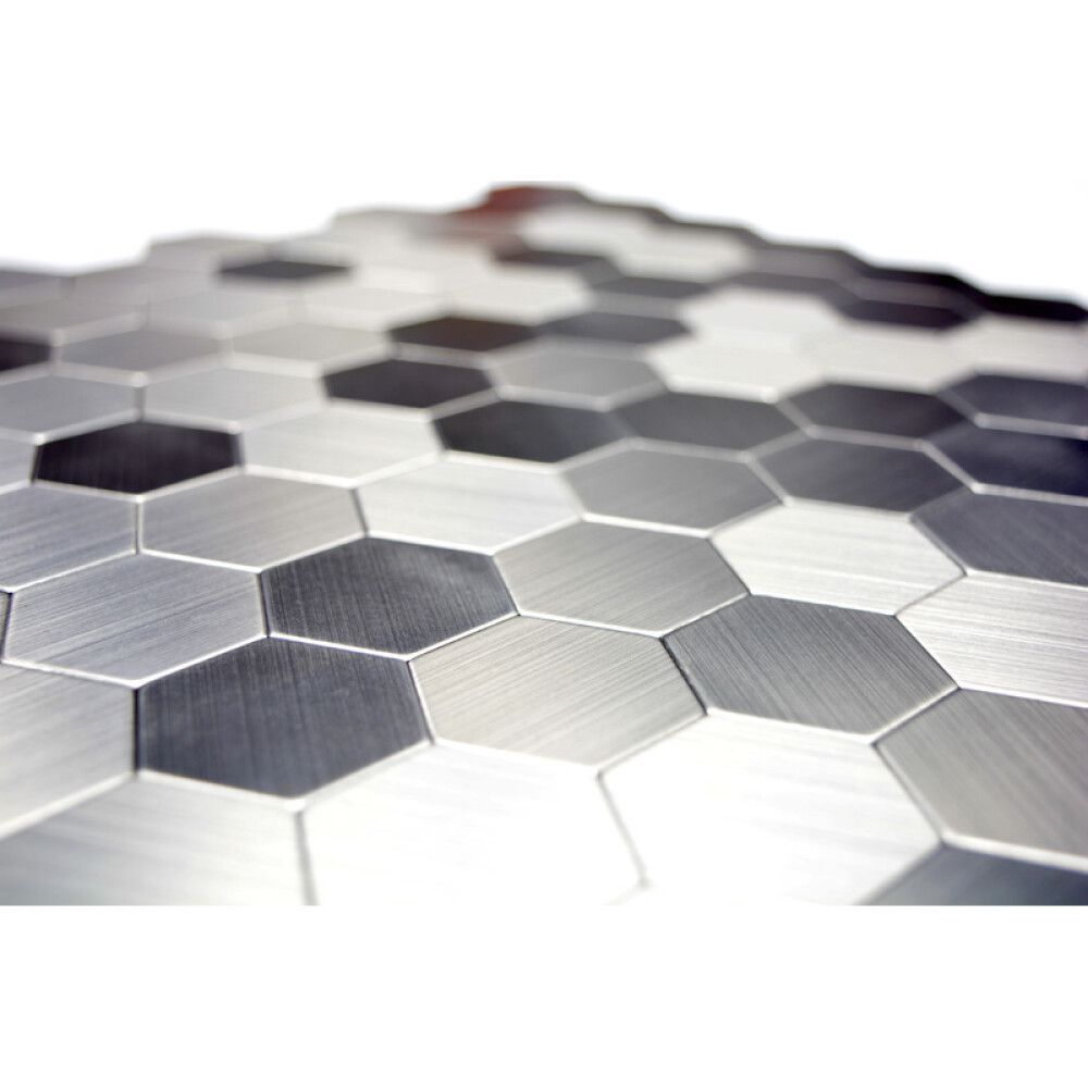 Tarramosaiikki Hexagon Metal