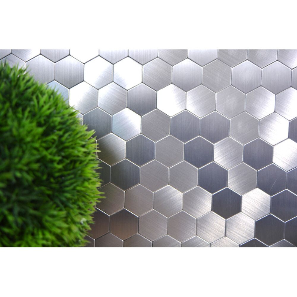 Tarramosaiikki Hexagon Metal