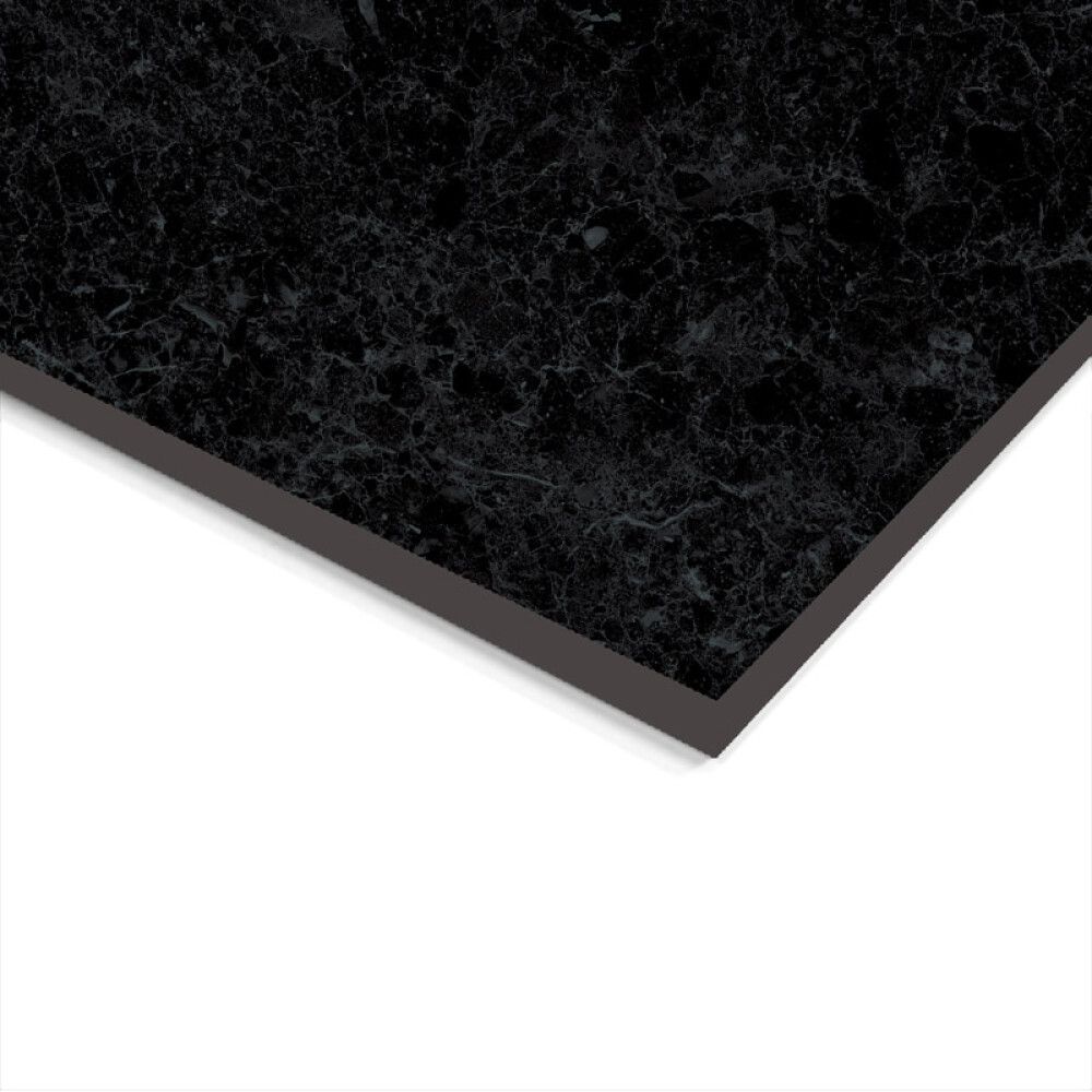 Lattialaatta Corso Italia Marble Mix mattamusta 60 x 60 cm