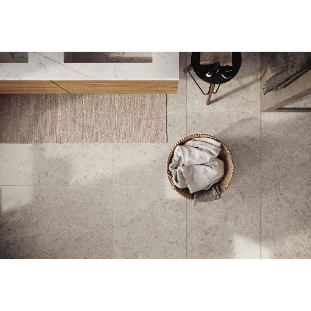 Lattialaatta Corso Italia Marble Mix kiiltävä beige 60 x 60 cm