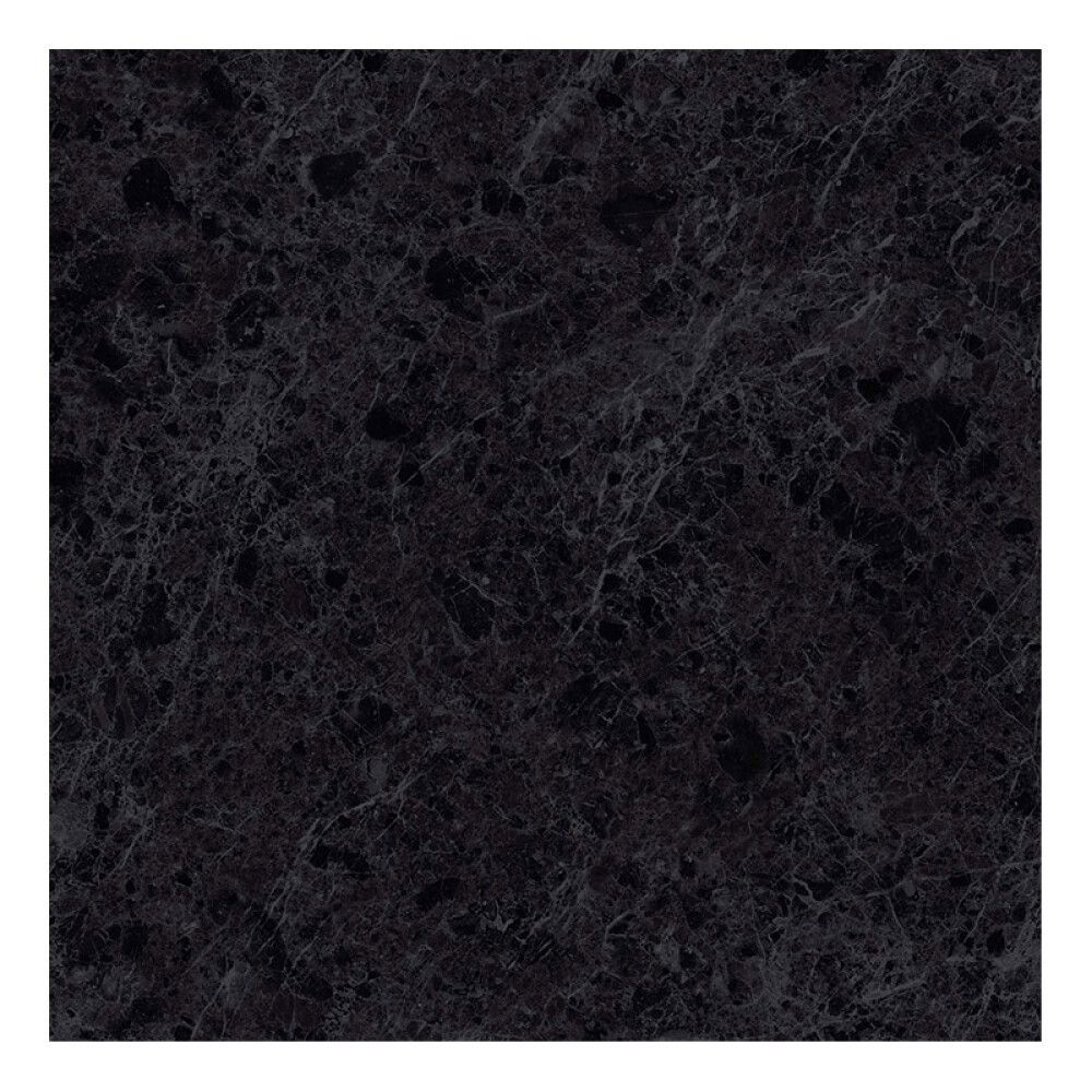 Lattialaatta Corso Italia Marble Mix kiiltävä musta 60 x 60 cm