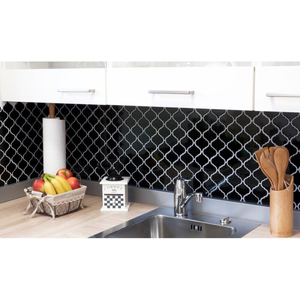 Mosaiikki Florentine Musta Kiiltävä