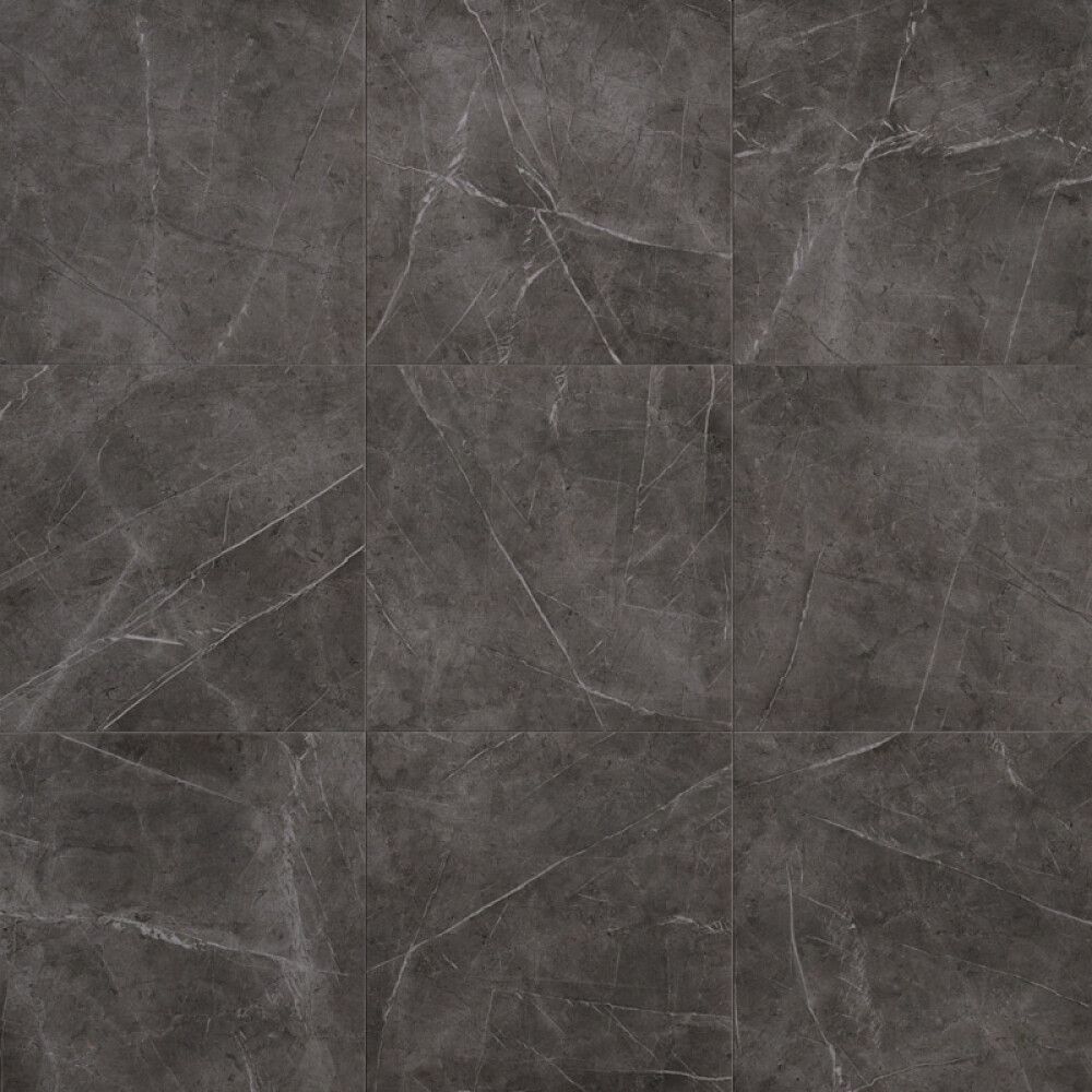 Lattialaatta Palazzo Bergen Marmor kiiltävä harmaa 60 x 60 cm