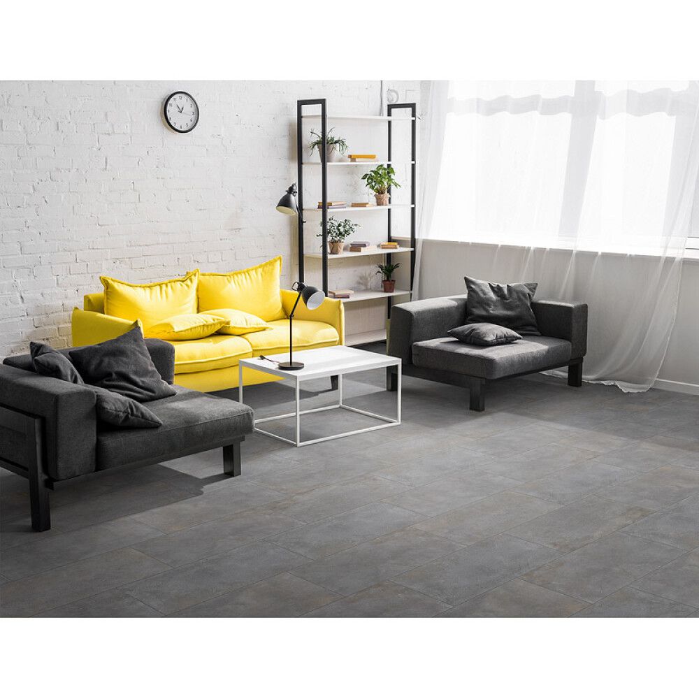 Seinä-/lattialaatta Metall Beton 30 x 60,4 cm