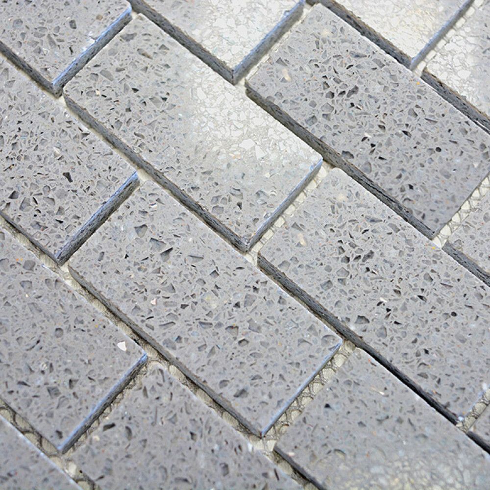 Mosaiikkilaatta Fliesen Brick Artifial harmaa 30 x 30 cm