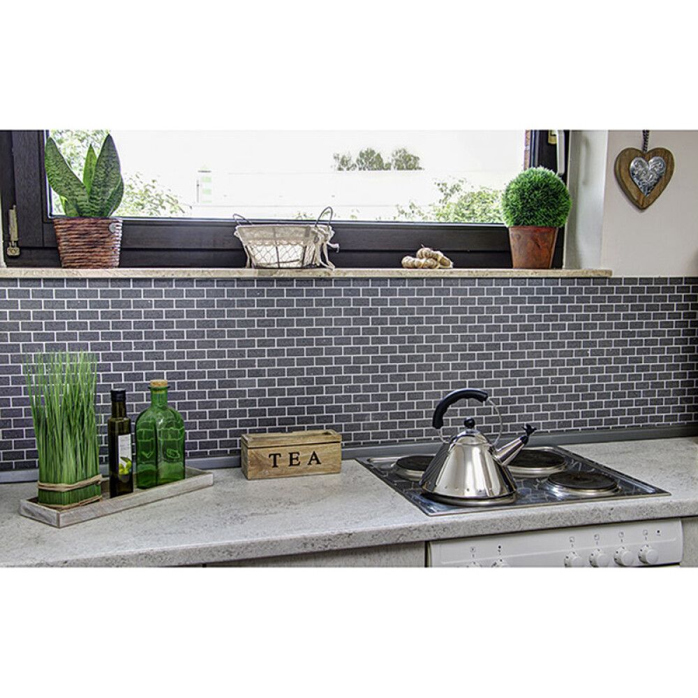 Mosaiikkilaatta Fliesen Brick Artifial harmaa 30 x 30 cm