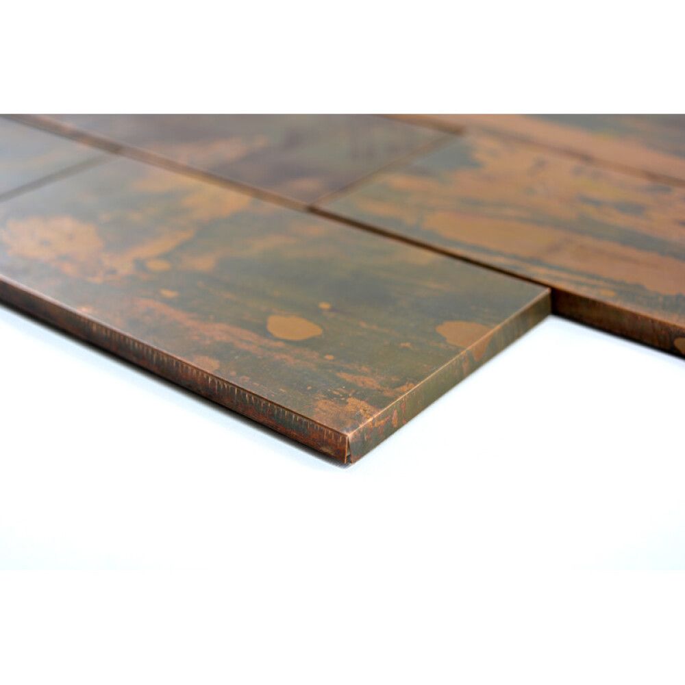 Mosaiikkilaatta Fliesen Subway kupari 30,6 x 30,2 cm