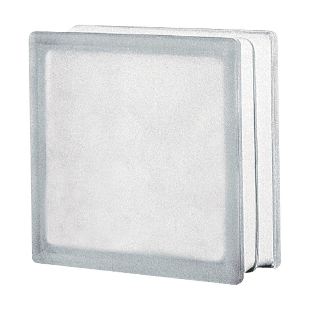 Lasitiili Vitrablok Sahara mattavalkoinen 19 x 19 x 8 cm