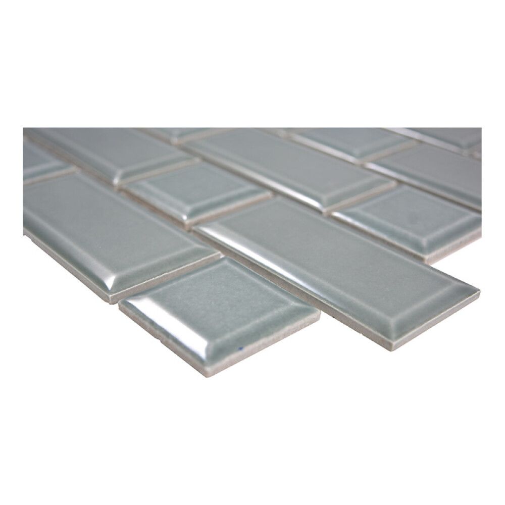 Mosaiikkilaatta Fliesen Metro Uni vihertävä 29,4 x 29,1 cm