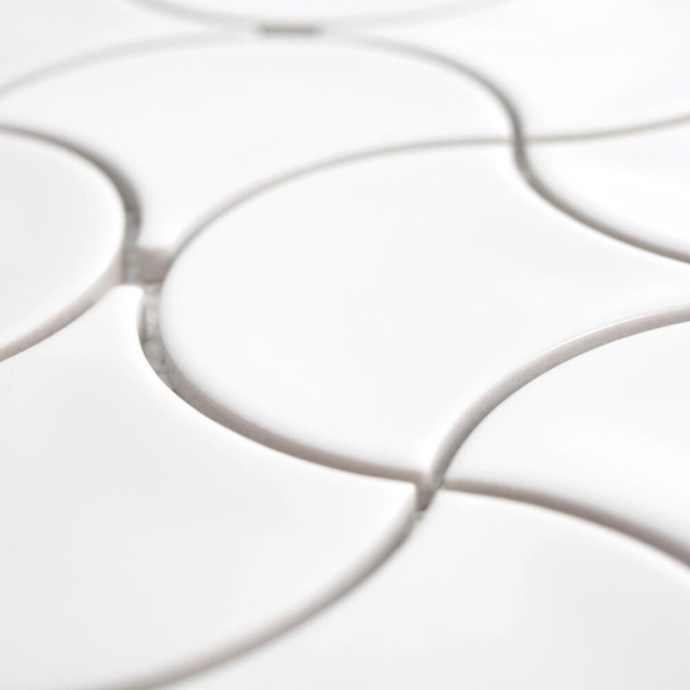 Mosaiikki Wave Valkoinen