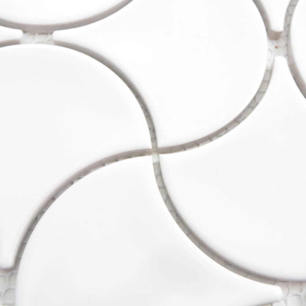 Mosaiikki Wave Valkoinen