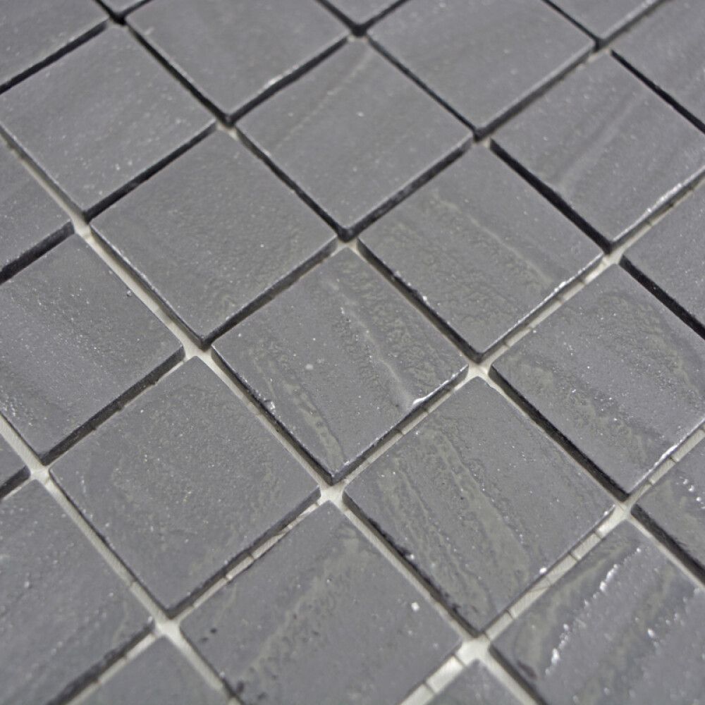 Mosaiikkilaatta Fliesen Quadrat Eco Uni musta 31,5 x 31,5 cm