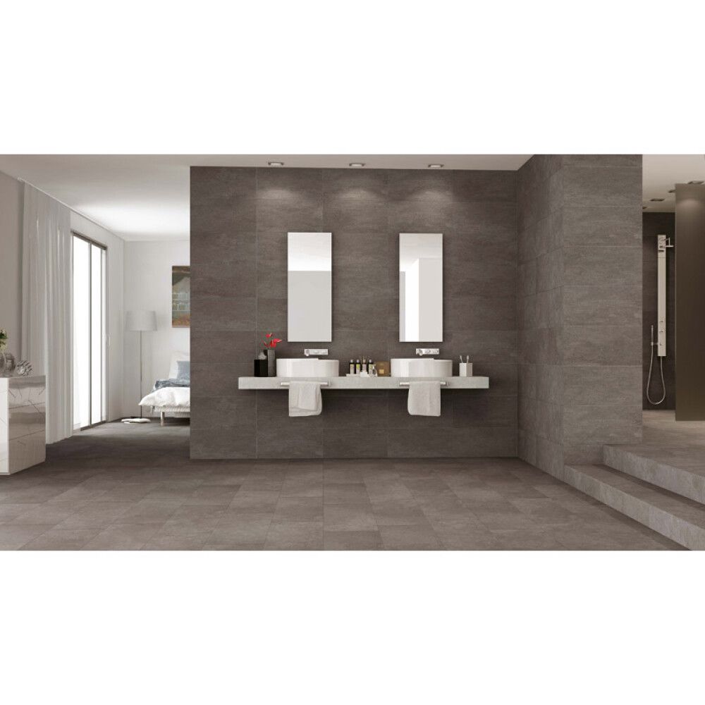 Lattialaatta Whisper antrasiitti 60 x 60 cm