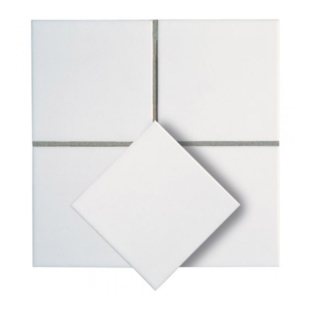 Seinälaatta mattavalkoinen 20 x 20 cm