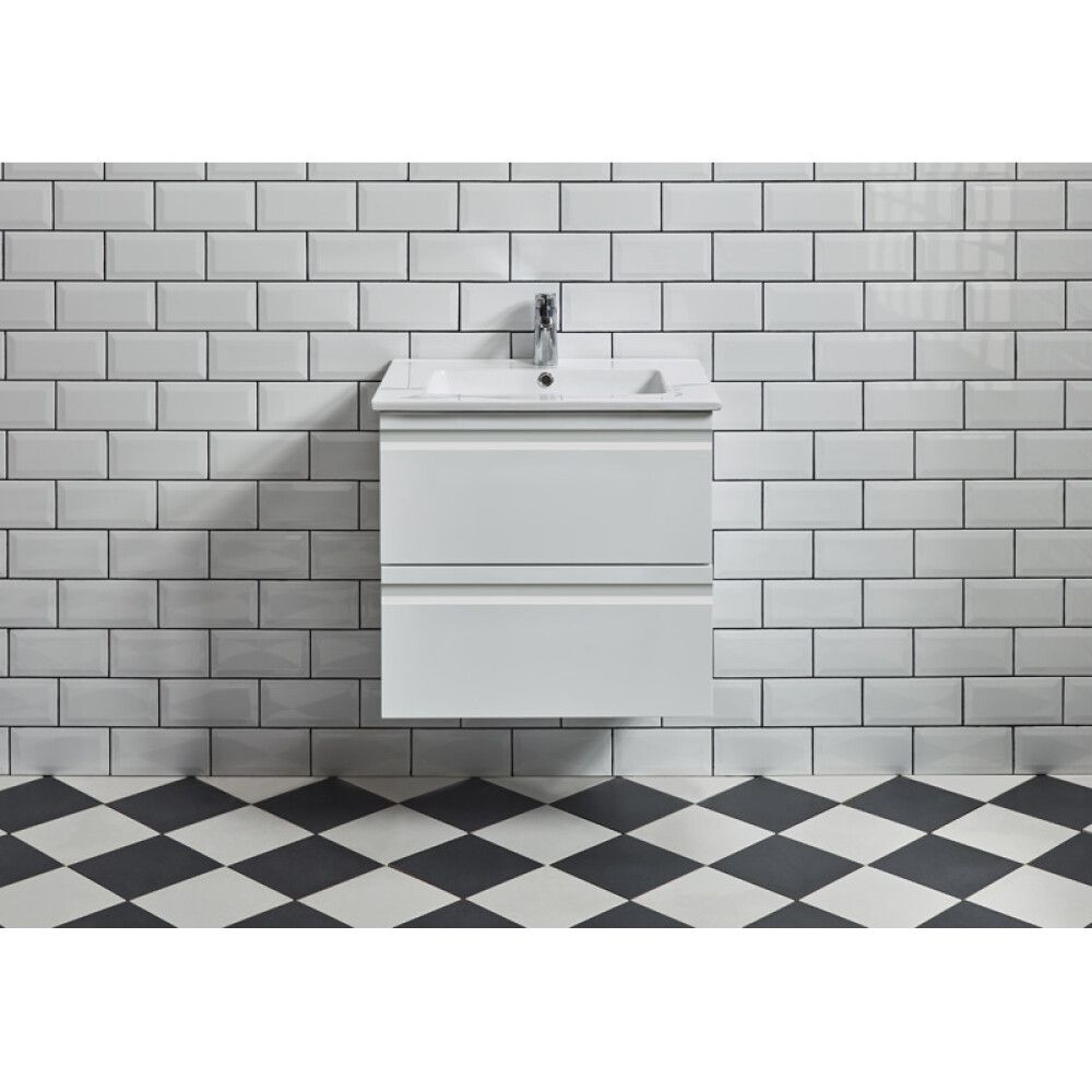 Seinä-/lattialaatta Retro valkoinen 20 x 20 cm