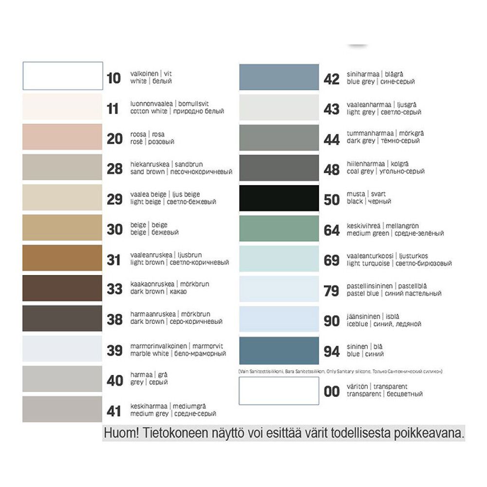 Saumalaasti Kiilto Pro Tile Grout 46 Silver 3 kg