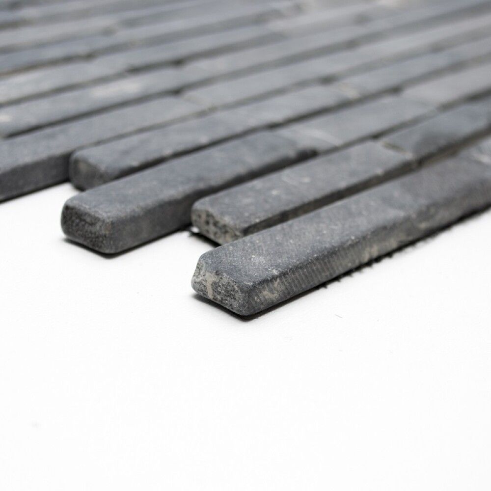 Luonnonkivimosaiikki Brick uni Nero Marquina, harmaa 30,5 x 30,5 cm