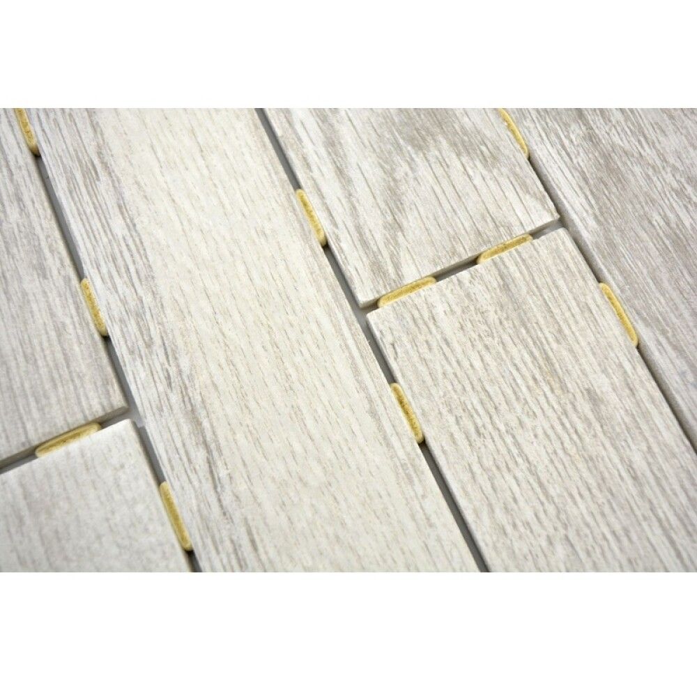 Mosaiikki Brick Puukuosi Vaaleanharmaa