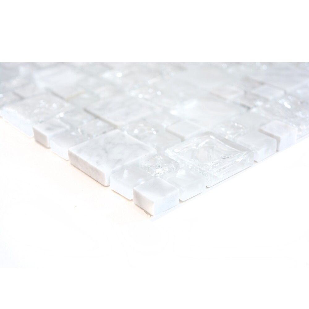 Mosaiikkilaatta Fliesen Crystal Mix harmaa 30,5 x 30,5cm