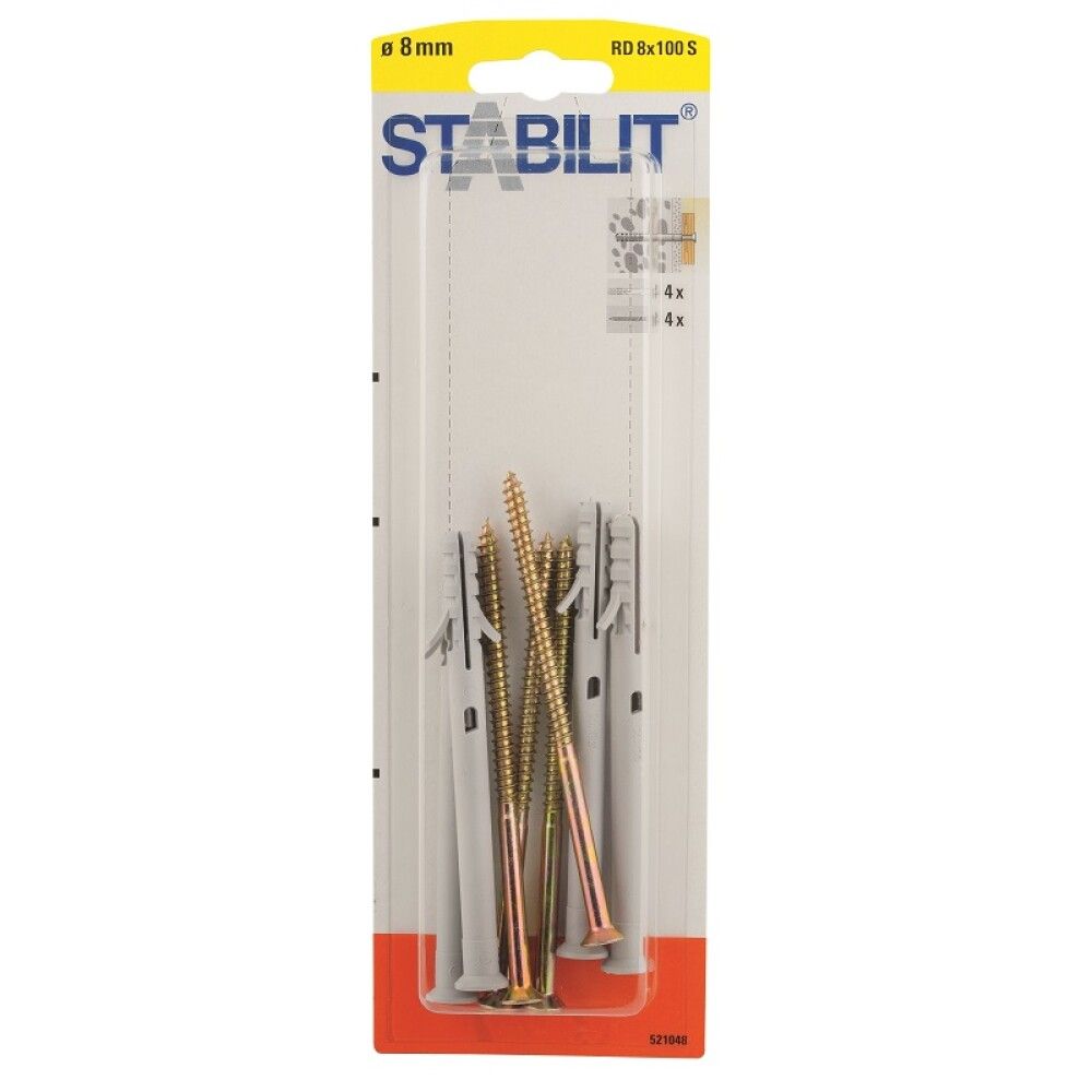 Välitulppa Ja Ruuvit 8 100 S Ruuvi 5,5x105