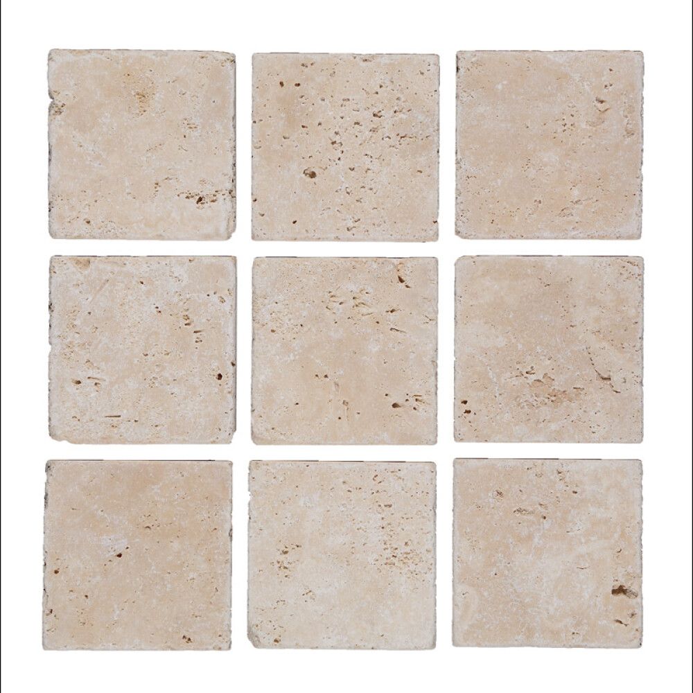 Travertiinilaatta Chiaro 10 x 10 cm