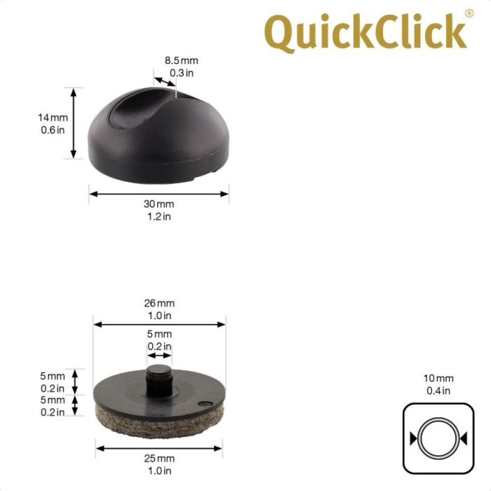 Huonekalutassu Wagner System 30 mm 4 kpl