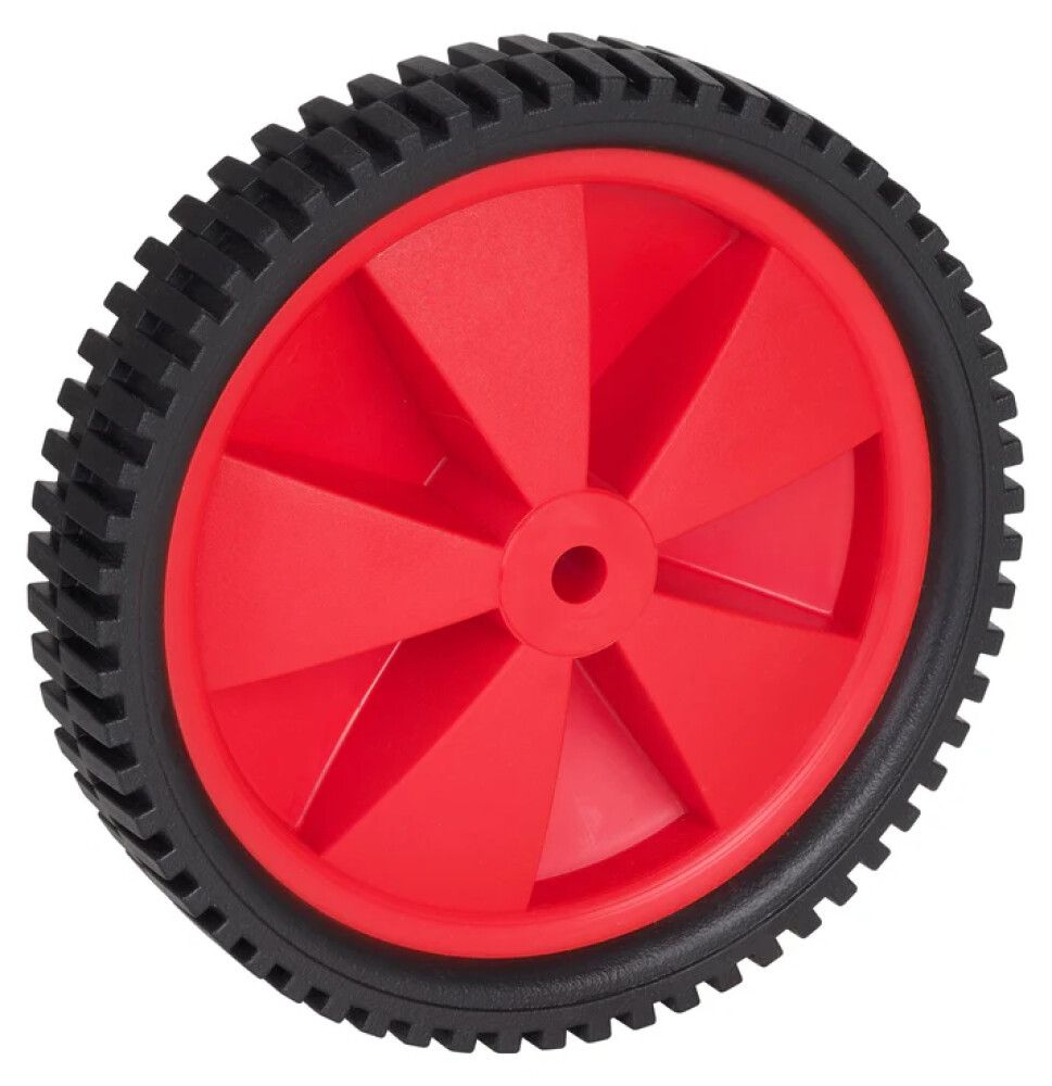 Kuljetuspyörä PVC musta/punainen 175 x 34 mm 35 kg