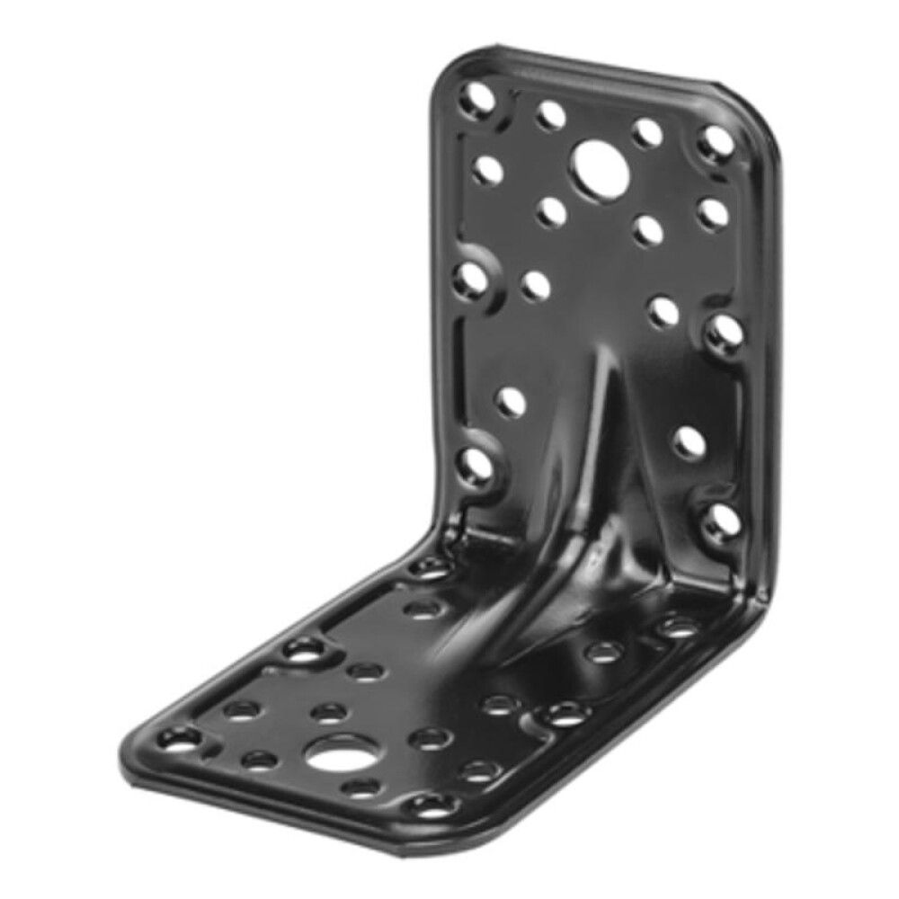 Kulmarauta 100 x 100 x 50 mm sinkitty musta