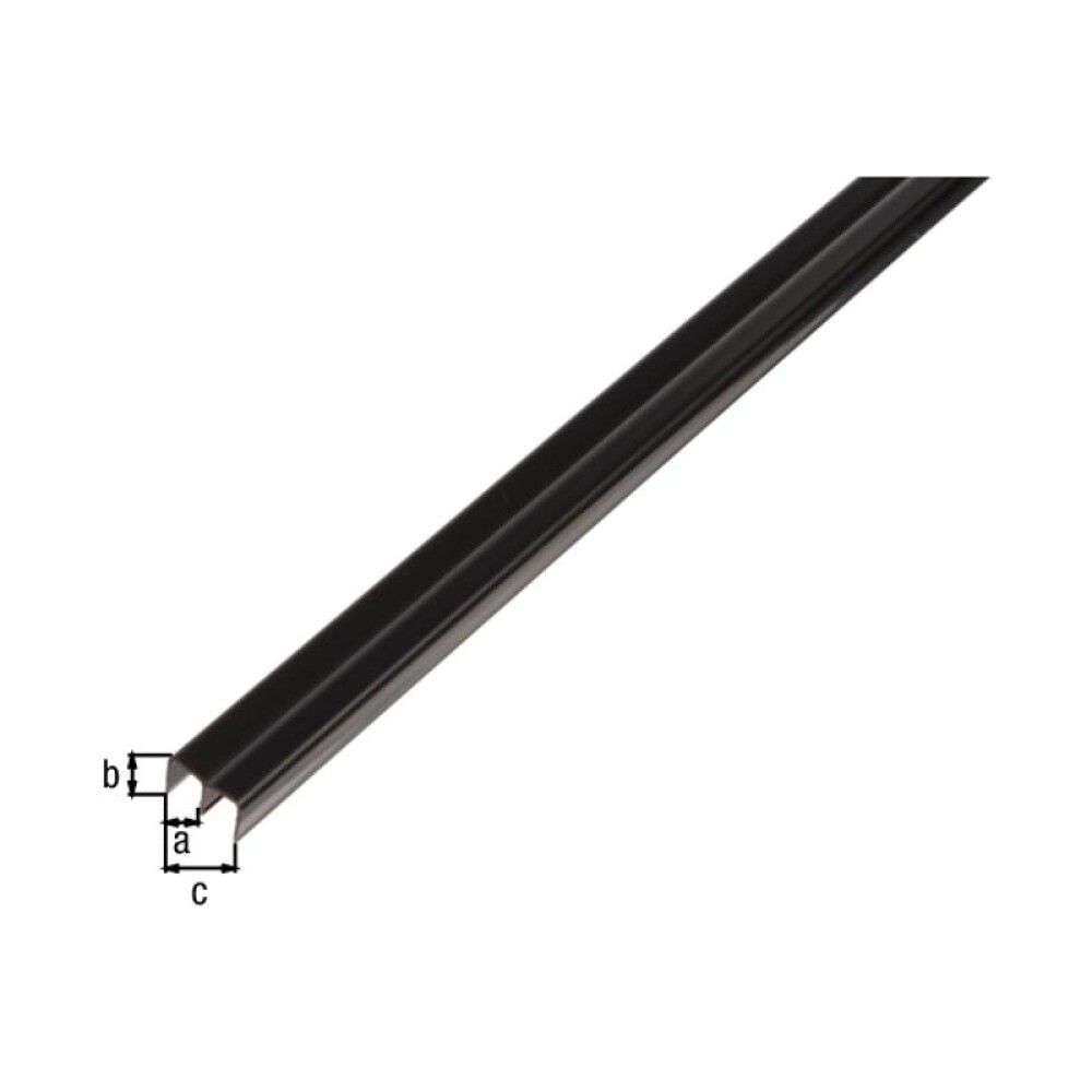 Ohjauskiskoprofiili Ylös Stabilit Muovi Valkoinen 2000 mm