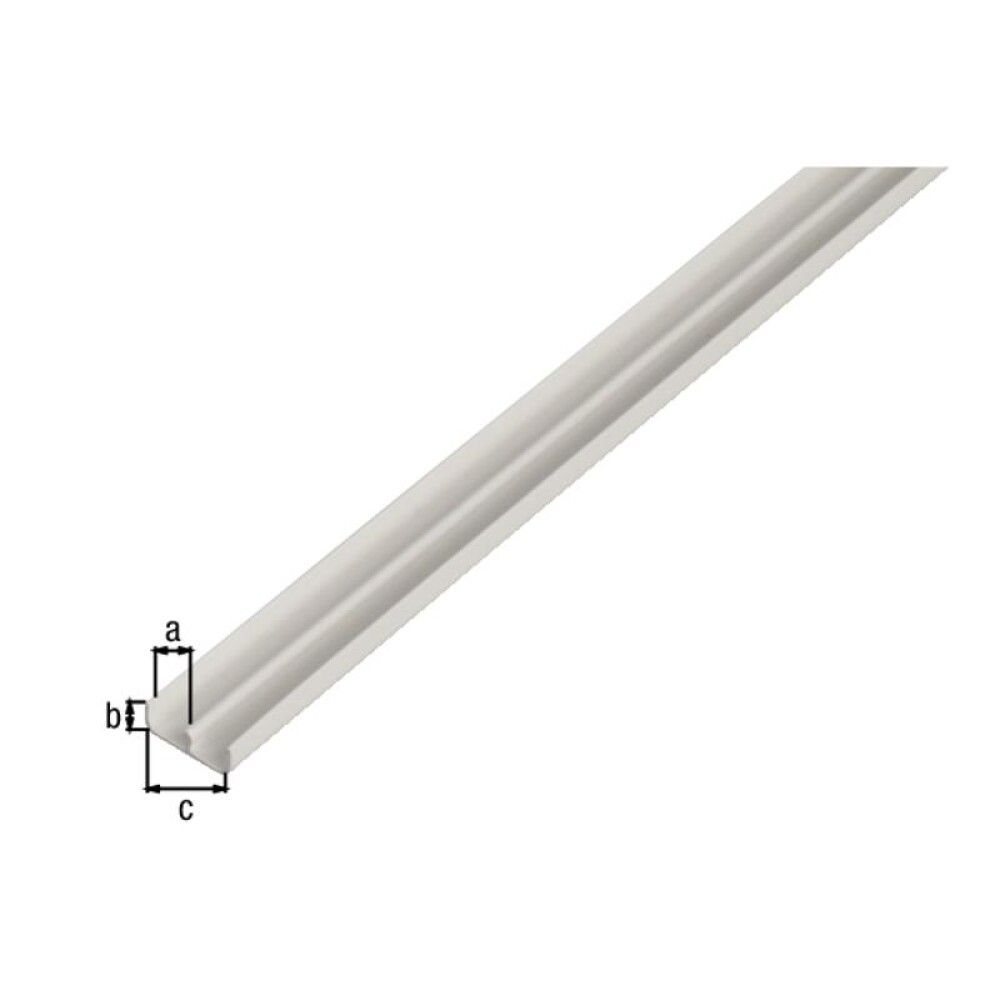 Ohjauskiskoprofiili Alas Stabilit Muovi Valkoinen