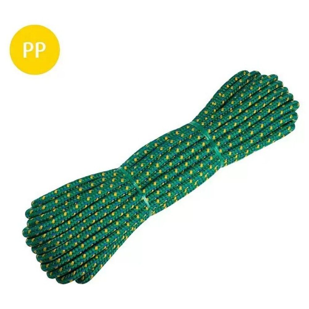 Köysi Sini-kelta-vihreä 10 mm x 15 m