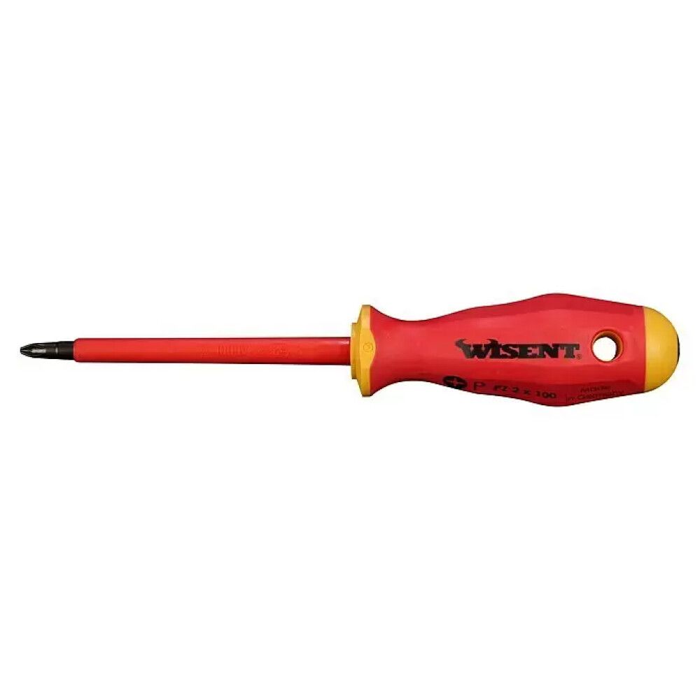 Ruuvimeisseli Wisent VDE punainen/keltainen PZ 2 x 100 mm