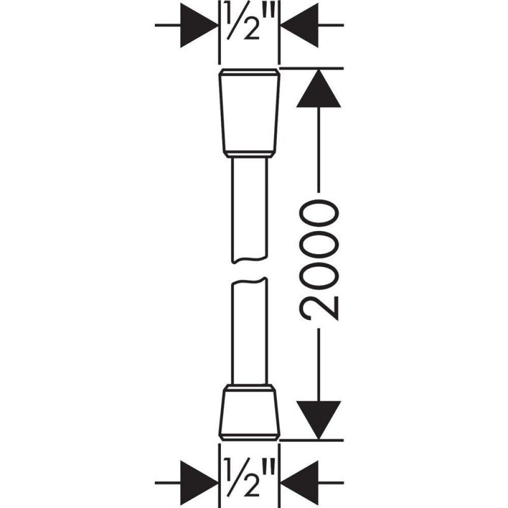 Suihkuletku Hansgrohe Isiflex Kromi 2 m