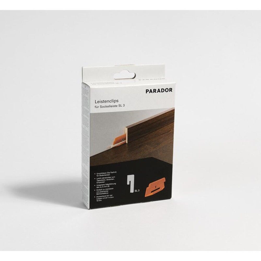 Jalkalistan kiinnityskappale Parador SL 3 24 kpl