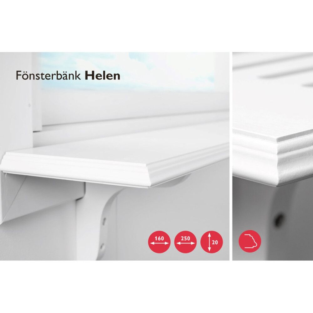 Ikkunalauta Lundbergs Helen 1000 x 160 x 20 mm