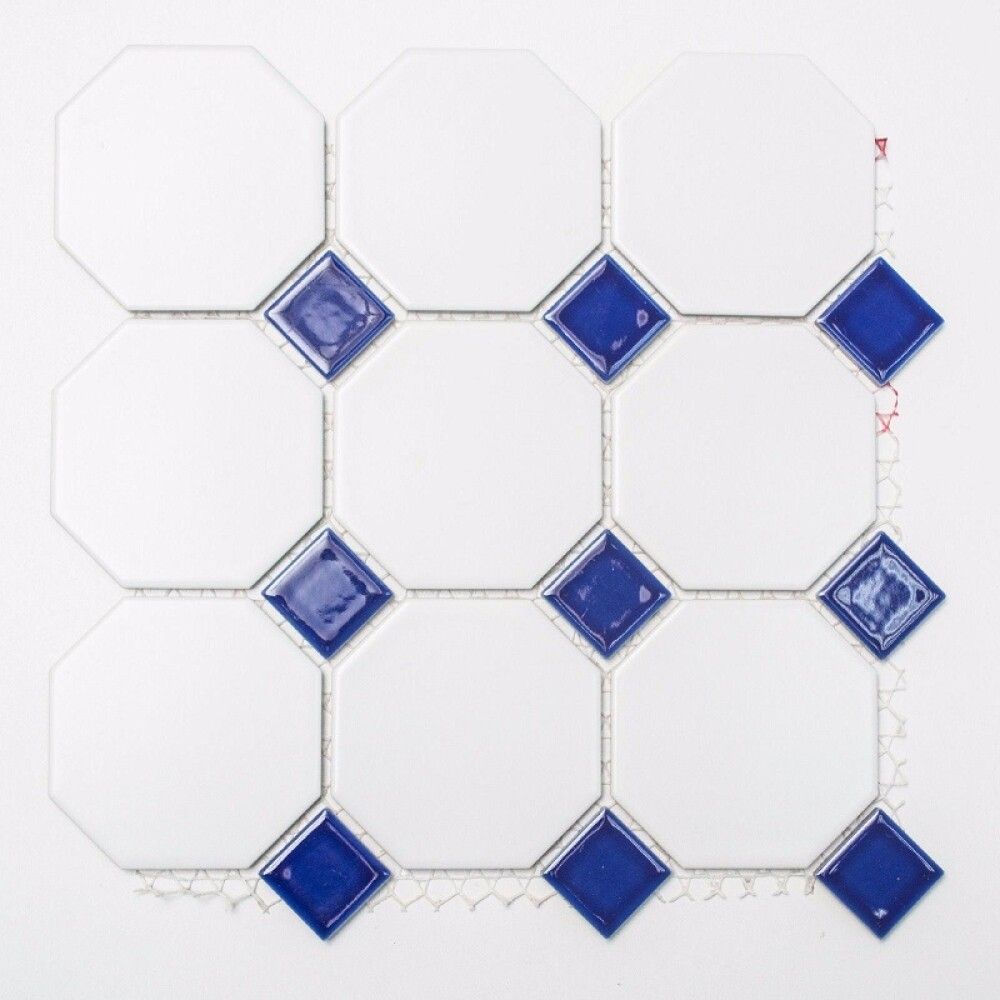 Mosaiikki Octa 9,7 x 9,7 cm Sininen