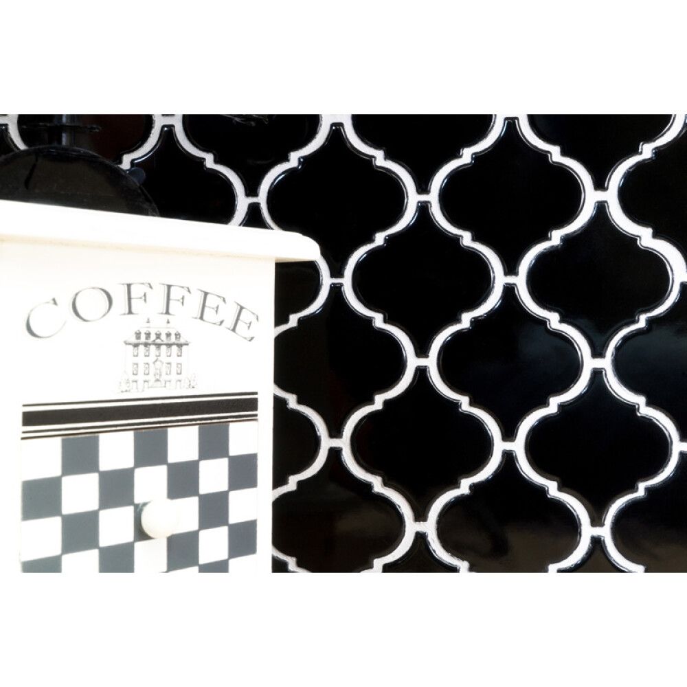 Mosaiikki Florentine Musta Kiiltävä