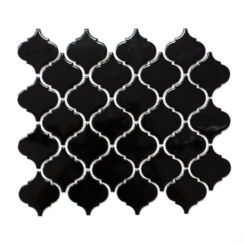 Mosaiikki Florentine Musta Kiiltävä