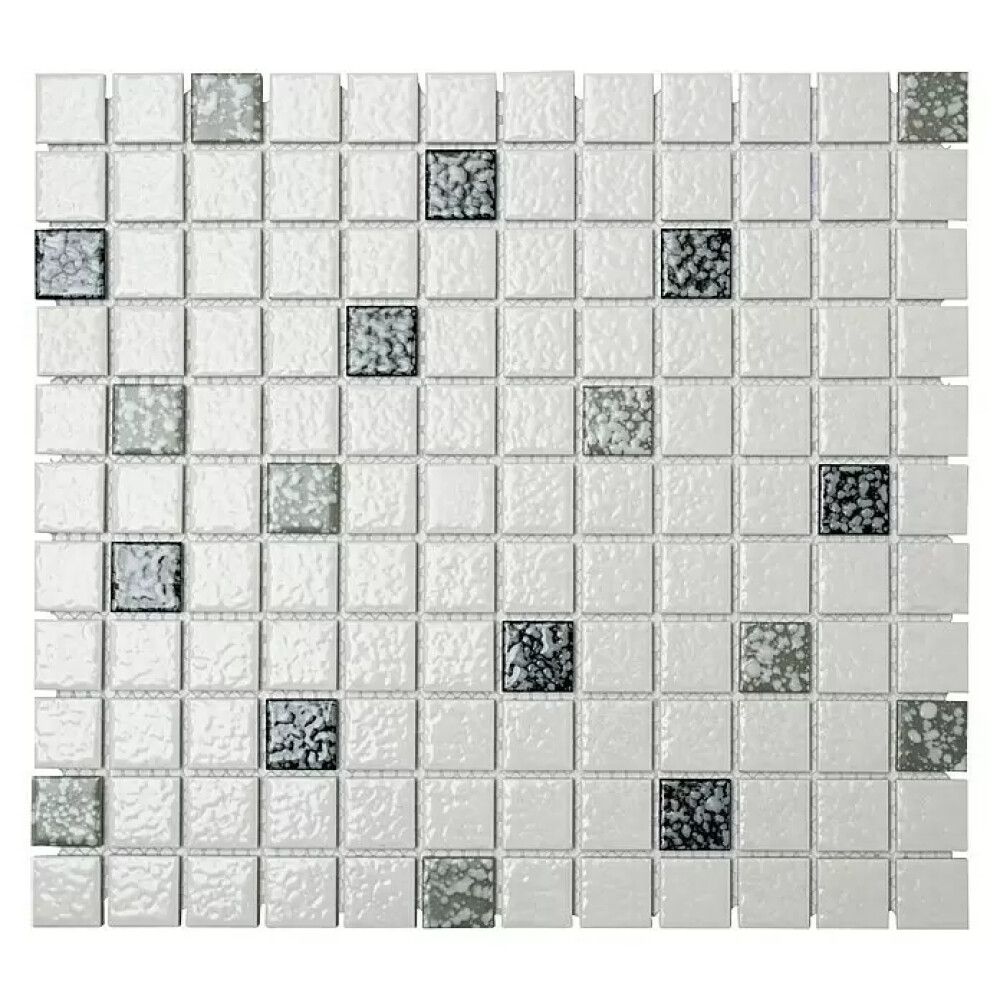 Mosaiikki Quadrat Mix TD 180N Musta/Valkoinen 30,5 x 30,5 cm