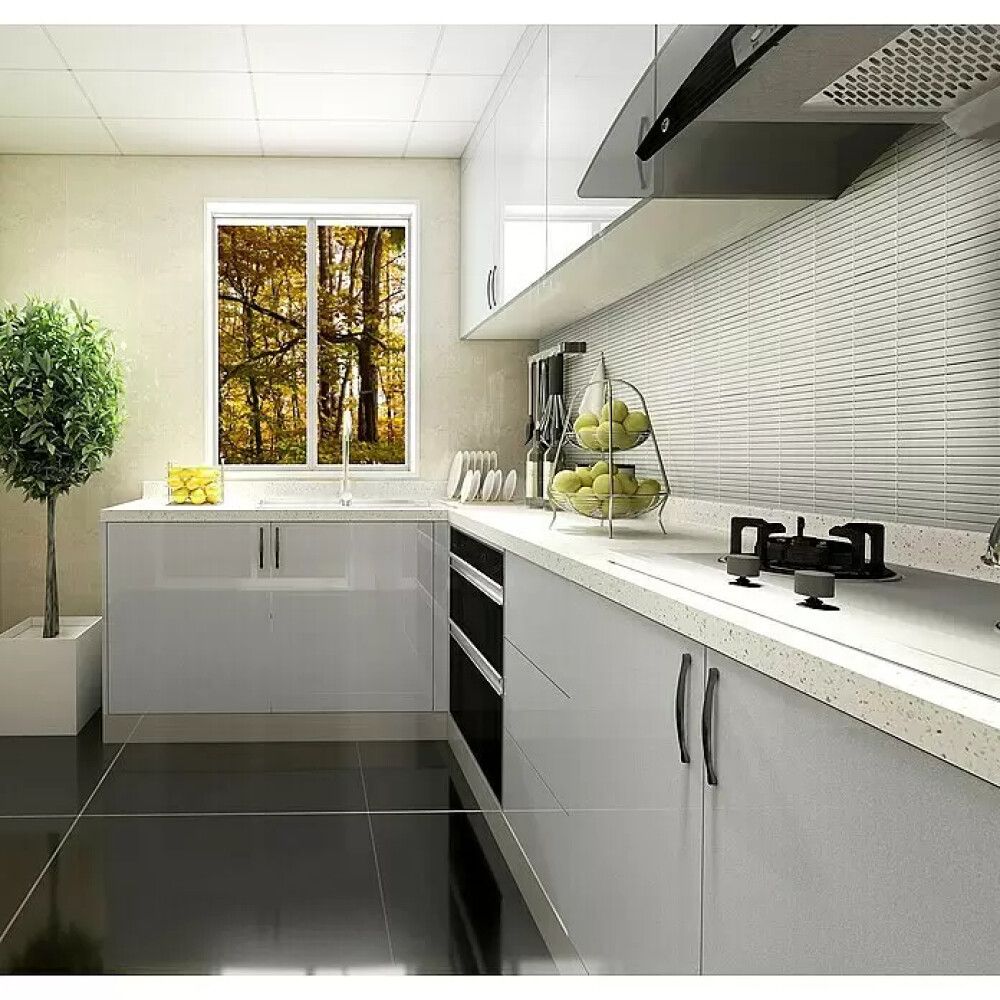 Mosaiikkilaatta Fliesen Kitkat kiiltävä valkoinen 28,2 x 30,8 cm